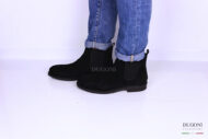Stivaletto beatles camoscio nero </br> U266 Calzature uomo