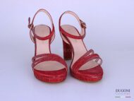 Sandalo fascette  galassia rosso </br> D1257 Outlet