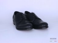Stringata microforo nera </br> U303 Calzature uomo