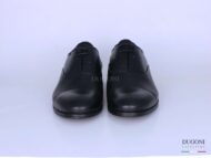 Stringata in pelle nera </br> U307 Outlet