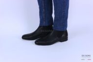 Stivaletto con elastici in nappa nera – BELLO’ </br> U317 Calzature uomo