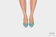 Slingback pelle color tiffany</br> D1367 Outlet