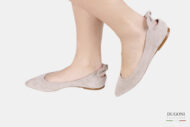 Ballerina fiocco beige </br> D880 Ballerine