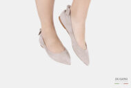 Ballerina fiocco beige </br> D880 Ballerine