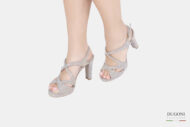Sandalo galassia platino </br> D1282 COLLEZIONE SPOSA