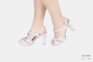 Sandalo galassia argento </br> D1541 COLLEZIONE SPOSA