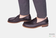 Mocassino marrone in pelle morbida_LIVERPOOL </br> U385 Calzature uomo
