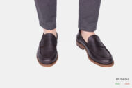 Mocassino marrone in pelle morbida_LIVERPOOL </br> U385 Calzature uomo