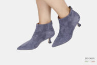 Stivaletto camoscio grigio </br> D1697 Outlet