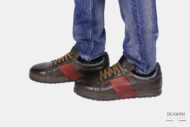 Sneakers marrone & rossa – BRECOS </br> U409 Calzature uomo