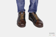 Sneakers marrone & blu – BRECOS </br> U398 Calzature uomo
