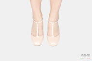Mary Jane in naplak beige a T </br> D1749 Mary Jane