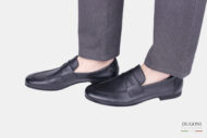 Mocassino  in pelle nero<br/> <span>-ultraleggero – </span></br> U420 Calzature uomo