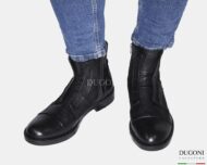 Anfibio nero  in pelle vintage_PAWELK’S  <br> U426 Calzature uomo