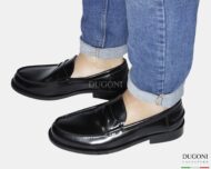 Mocassino  in pelle abrasivata _LIVERPOOL  </br> U424 Calzature uomo