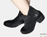 Texano  in pelle nappa nero </br> D1826 Scarpe donna