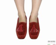 Mocassino  in ciniglia ruggine </br> D1840 Mocassini