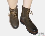 Anfibio in  pelle nabuk marrone </br> D1817 Anfibi