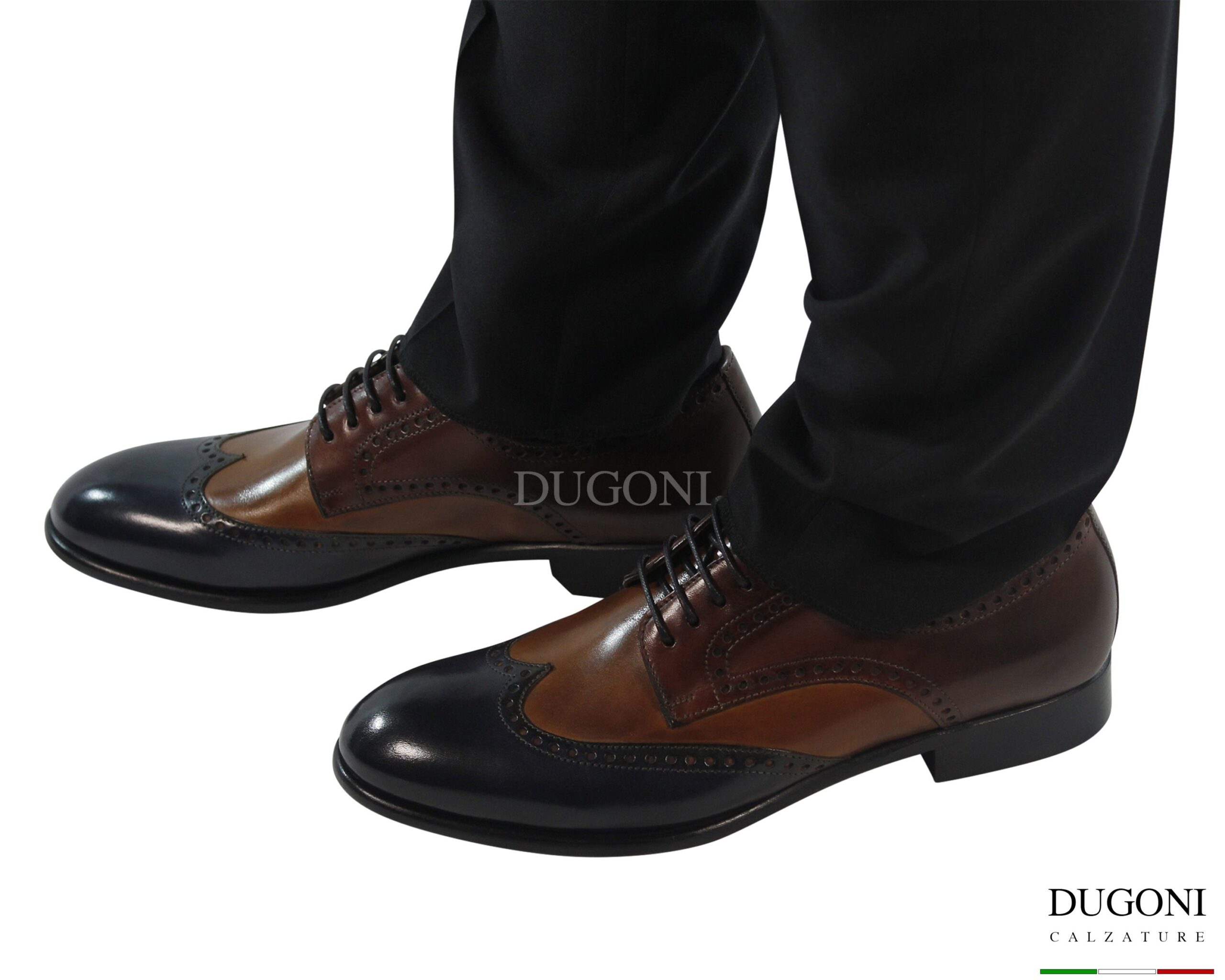 Derby in pelle multicolor </br> <span>-lavorazione blake- </span></br> BRECOS </br> U440 Calzature uomo