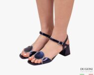 Sandalo in verlux blu </br> Le gazzelle </br> D1889 Sandali