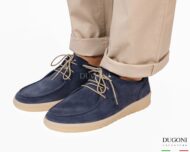 Scarpa ultraleggera scamosciata  blu navy_DUGONI </br> U453 Calzature uomo